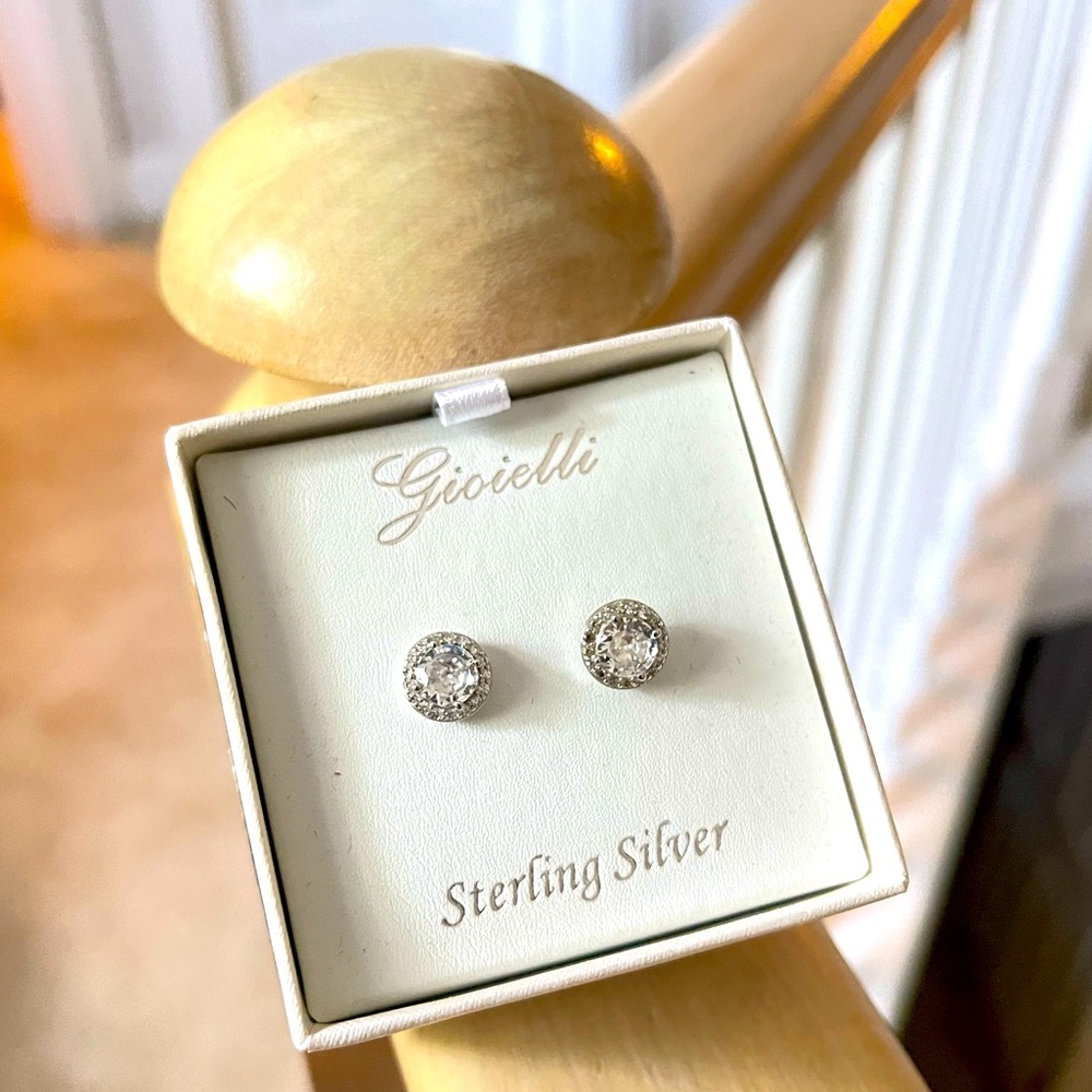 Gioielli Sterling Silver Stud Earrings Brand New